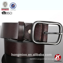 Hongmioo Black and brown full grain belts with pin buckles